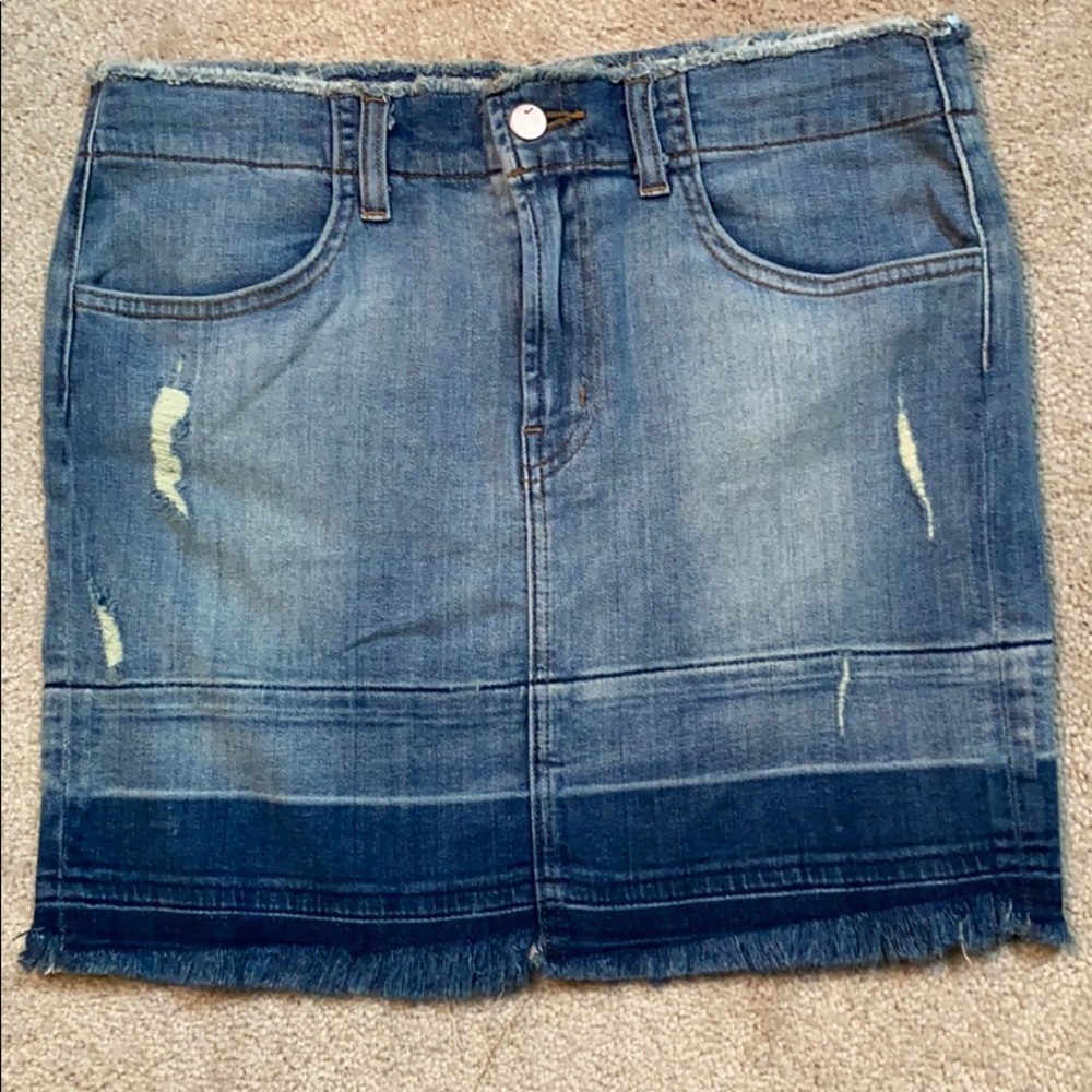 J Brand denim mini skirt